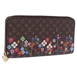 LOUIS VUITTON Monogram Takashi Murakami Zippy Wallet M14162 LV Auth 200162M