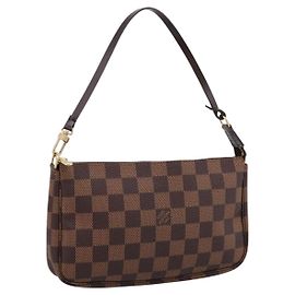 LOUIS VUITTON Damier Ebene Pochette Accessoires Pouch N41206 LV Auth ki6780V