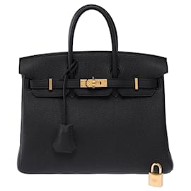 Hermès Borsa HERMES Birkin 25 in Pelle Nera - 103870