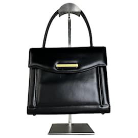Borsa Vintage Givenchy in pelle liscia Nera Oro