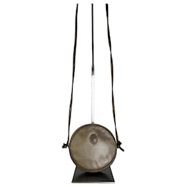 Borsa a tracolla Vintage Yves Saint Laurent in tessuto testurizzato Tan Beige