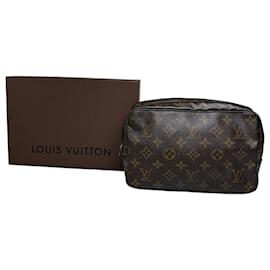 Beauty Case Vintage Louis Vuitton Monogram Canvas Brown Gold
