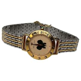 Emilio Pucci Vintage Pucci Schmetterlings-Logo Armbanduhr Pink Gold