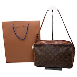 Borsa a tracolla Vintage Louis Vuitton Monogram Canvas Marrone Oro