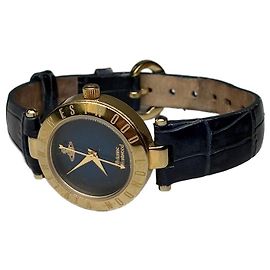 Vintage Vivienne Westwood Armbanduhr aus Stahl Navy Gold