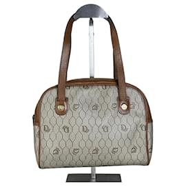 Borsa Vintage Dior Monogram Canvas Beige Brown Gold