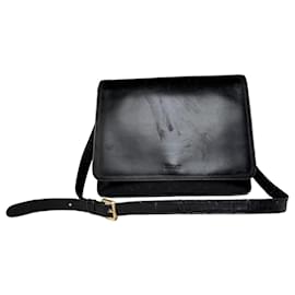 Borsa a tracolla strutturata in pelle Loewe Vintage Nero Oro