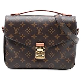 Borsa Louis Vuitton Monogram Pochette Metis Marrone