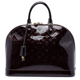 Borsa Louis Vuitton Monogram Vernis Alma GM Purple