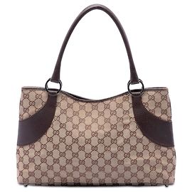 Borsa Tote Gucci GG Canvas beige