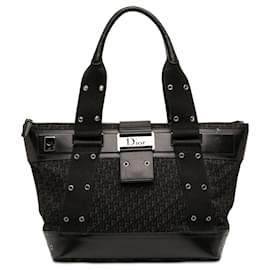 Black Dior Diorissimo Trotter Canvas Street Chic Columbus Tote Bag