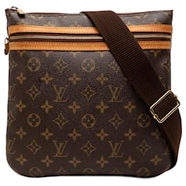 Borsa a tracolla Louis Vuitton Monogram Bosphore Pochette Marrone