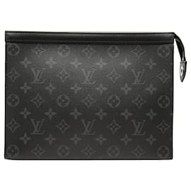 Borsa a Pochette Louis Vuitton Monogram Eclipse Pochette Voyage MM Nera