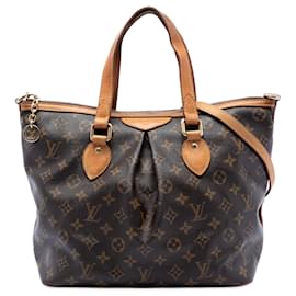 Borsa Satchel Louis Vuitton Monogram Palermo PM Marrone