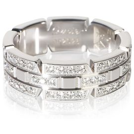 Cartier Tank Française Ring aus Weißgold und Diamanten