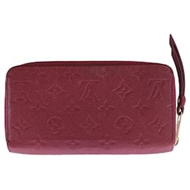 Louis Vuitton Zippy Empreinte Leather Geldbörse in Rot M62214