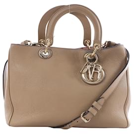 Christian Dior Diorissimo Leder 2Way Handtasche in Beige
