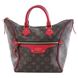 Borsa Louis Vuitton Tournelle PM Monogram Canvas in Brown x Red M44027