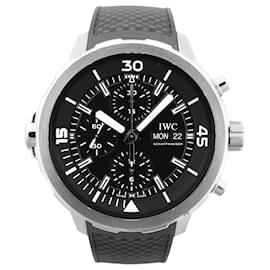 IWC Aquatimer Chronograph IW376803 5334787 SS & Rubber AT Watch with Black Dial