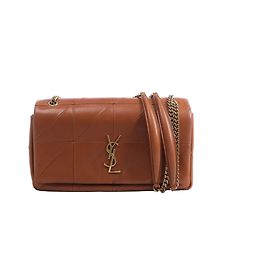 Autre Marque Borsa a tracolla con catena Jamie in pelle Saint Laurent Paris, Brown 515821