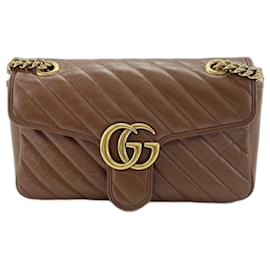 GUCCI GG Marmont Brown Schultertasche