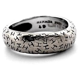 Hermès Hermes K18WG Toubou Band Ring