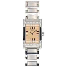 Hermès Hermes Tandem TA1.230 Armbanduhr Silbernes Zifferblatt