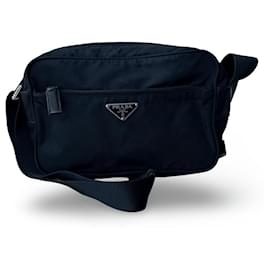 Borsa a tracolla Prada Tessuto in nylon nero