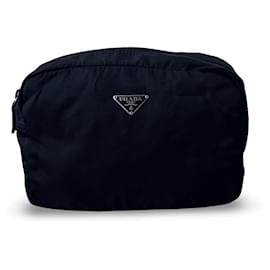 Pochette Prada in nylon nero