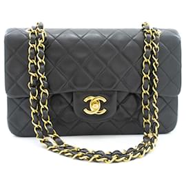 Chanel Vintage Classic Double Flap Quilted Lambskin Small