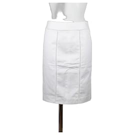 Red Valentino Falda tubo blanca de algodón R.E.D. Valentino