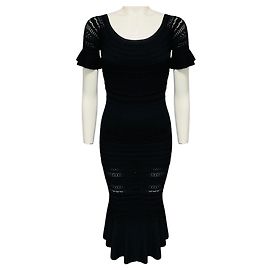 Vestido midi de punto Sheira Alexis Black