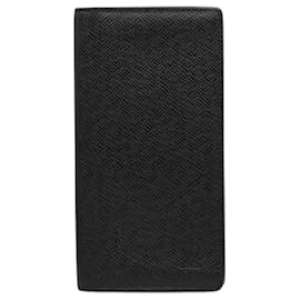 Cartera larga Louis Vuitton Taiga Brazza Negra