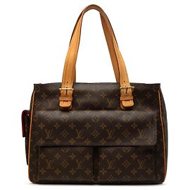 Borsa Tote Louis Vuitton Monogram Multipli Cite Marrone