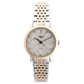 Reloj Longines Elegant L4.309.5 GP×SS AT con esfera plateada