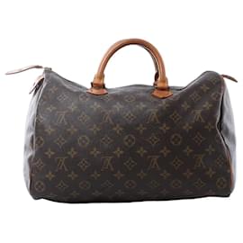 Borsa a mano Louis Vuitton Speedy 35 Monogram Canvas in marrone M41524