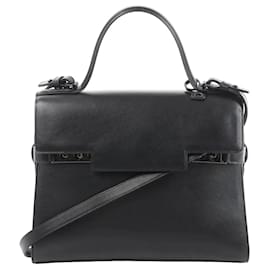 Borsa a mano 2Way Delvaux Tempête GM in pelle nera