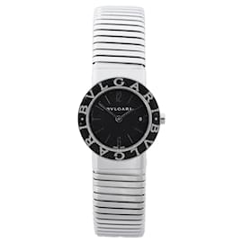 Bulgari Bvlgari Bvlgari Tubogas BB262TS D313155 SS QZ Uhr mit schwarzem Zifferblatt