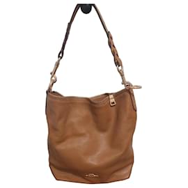 Borsa a tracolla Coach in pelle marrone