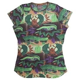 Top Jean Paul Gaultier Jeans estampado egipcio