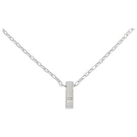 Autre Marque Collana in oro bianco Au750 e diamanti