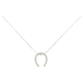 Autre Marque Collana Horseshoe Diamond Au750