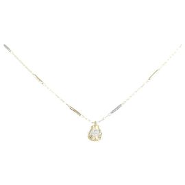 Autre Marque Collana di diamanti K10YG K10WG