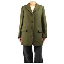Autre Marque Green wool tweed blazer - size UK 10