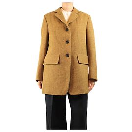 Autre Marque Mustard yellow Harris tweed blazer - size UK 10