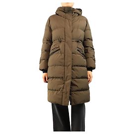 Herno Abrigo puffer con capucha caqui - size UK 10