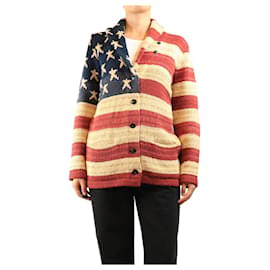 Ralph Lauren Cárdigan de punto grueso multicolor - talla XL