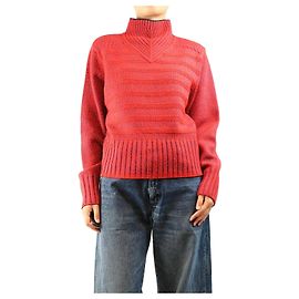 Victoria Beckham Rollkragenpullover in Rot und Blau - size L