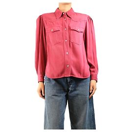Isabel Marant Etoile Camisa western frambuesa - size UK 14