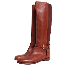 Ralph Lauren Botas altas de cuero marrón - size UK 6.5